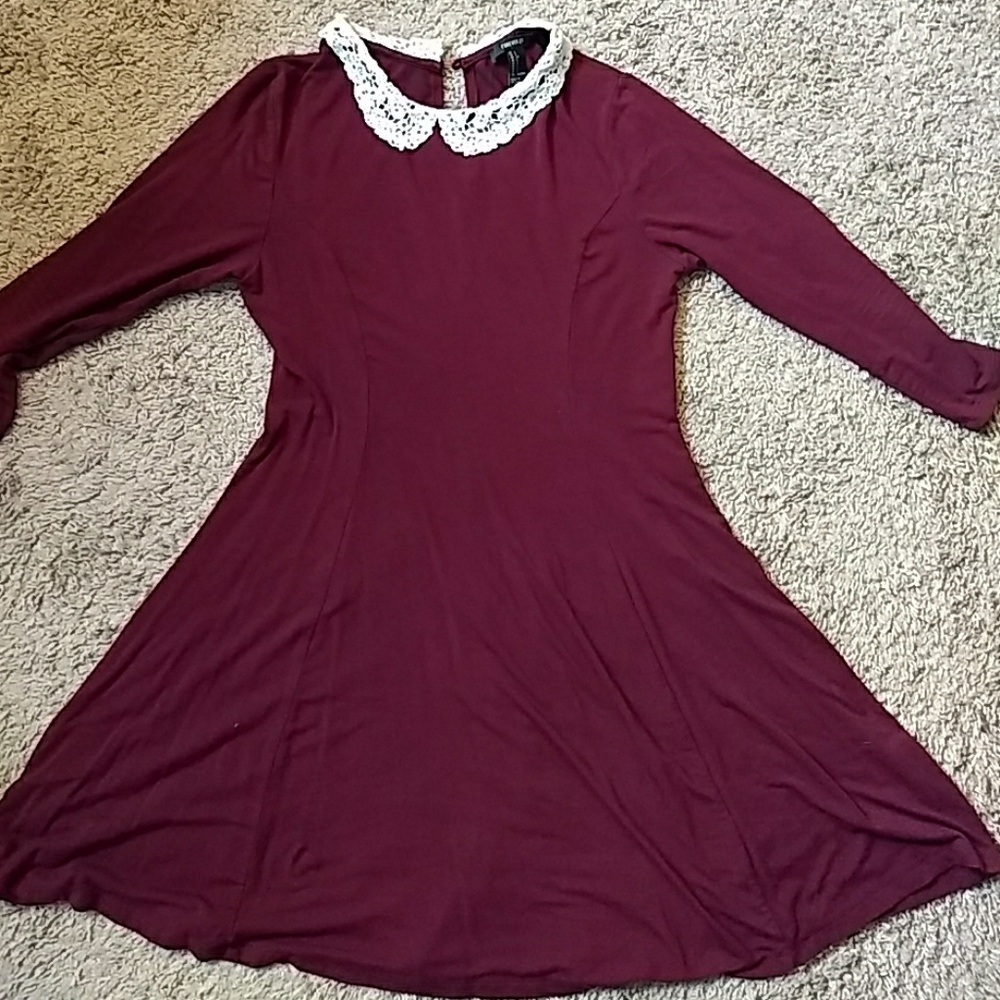 Lace Coller Dress